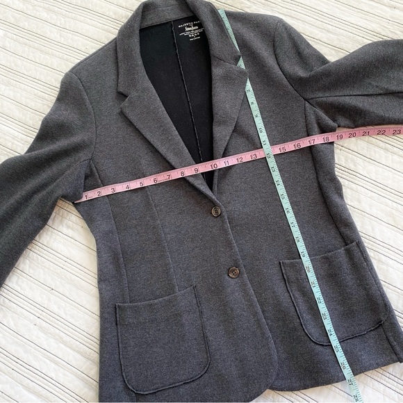 Majestic Filatures x Neiman Marcus 100% Extrafine Merino Wool 2 Button Blazer L - Picture 5 of 8